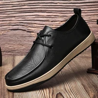 fashion mens shoes casual genuine leather classics brown black derby shoe man urban youth waterproof comfortable shoes for men