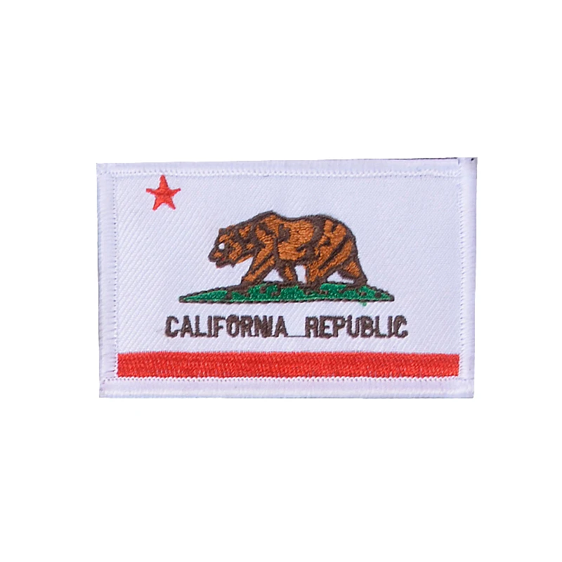 США Флаги Чикаго вышивка значки Калифорнии Техаса и другие флаги патч для
