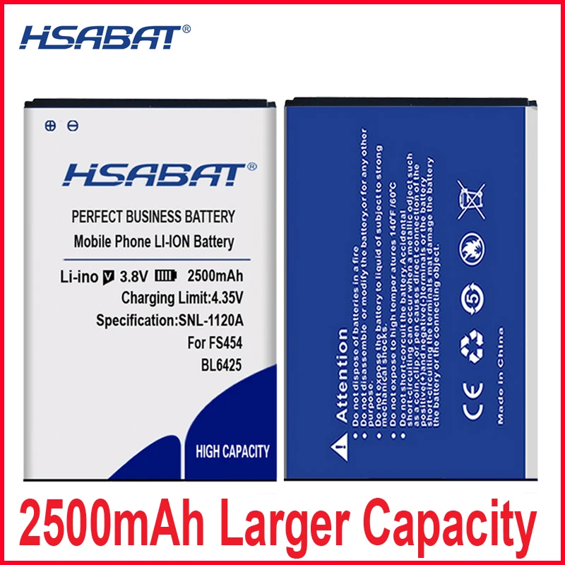 Аккумулятор HSABAT BL6425 2500 мАч для FLY FS454 Nimbus 8 бесплатная доставка номер отслеживания