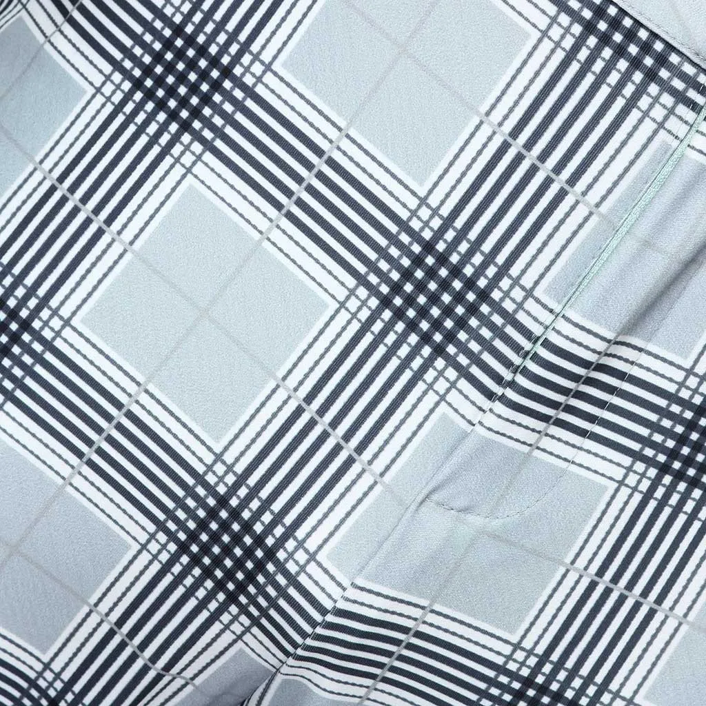 Прохладный Для мужчин Повседневное Slim Fit плед печати Фитнес гибкий Штаны 2021