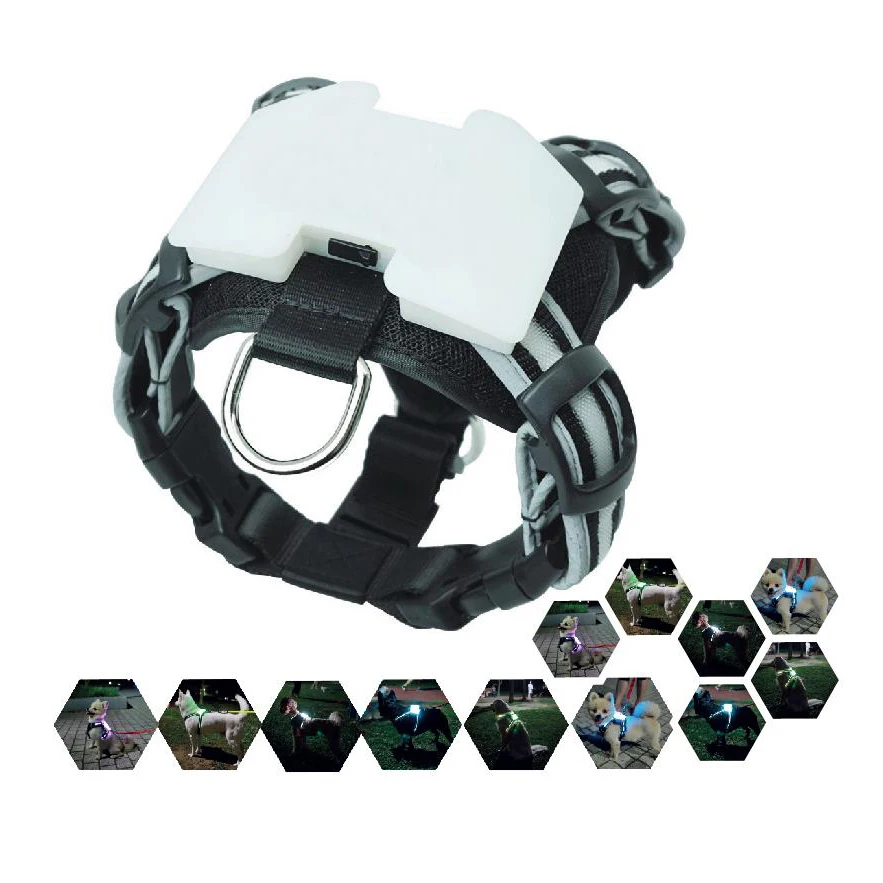 Светодиодная Подвеска для собак CC Simon 7 в 1 набор подвязок и поводков больших