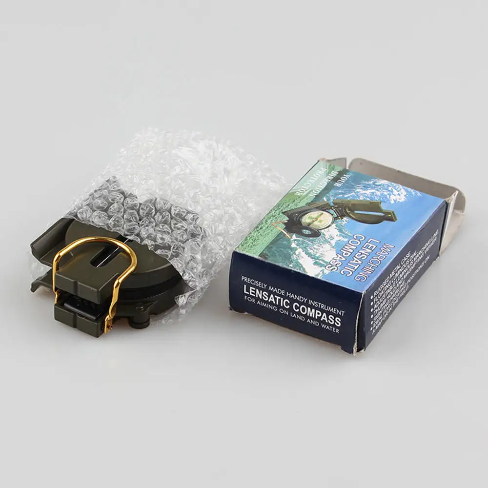 Портативный армейский компас зеленый складной объектив металлический военный