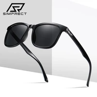 simprect square polarized sunglasses for men 2022 fashion brand designer vintage uv400 anti glare driving sun glasses oculos