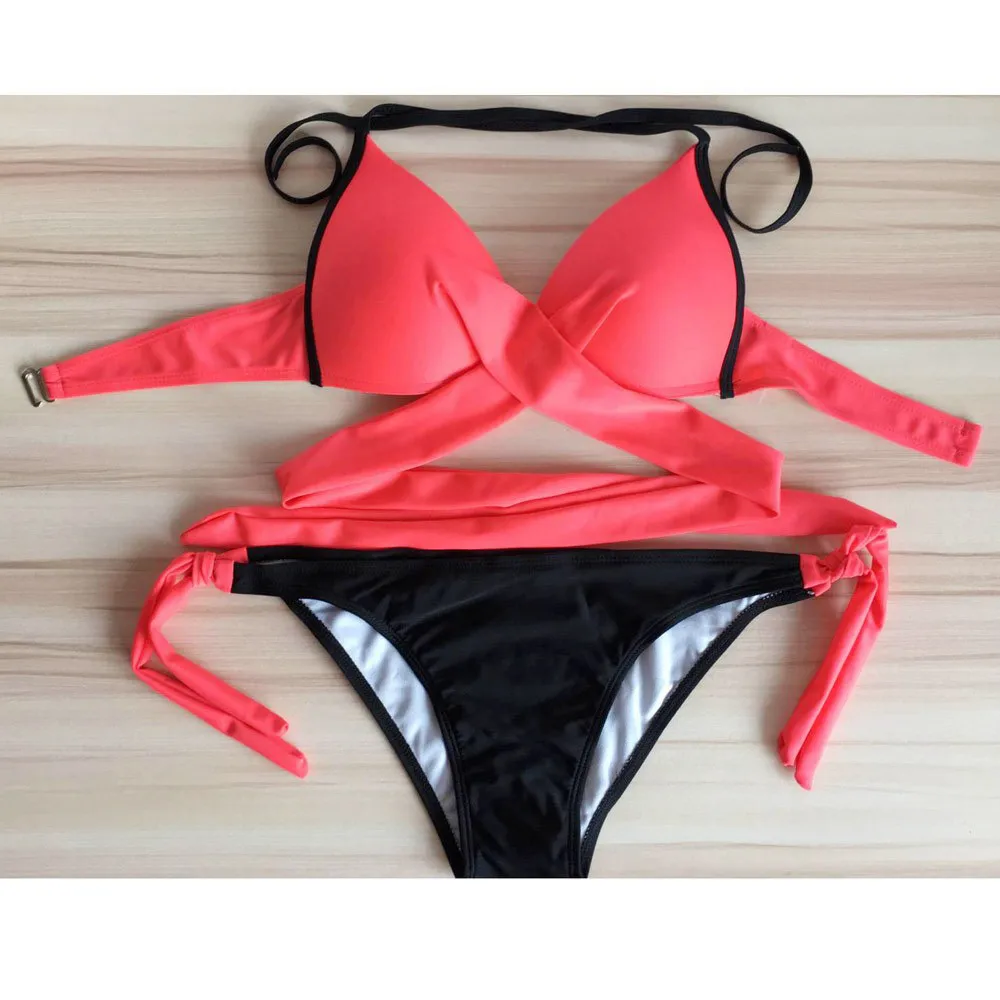 

up bikini Women Swimsuit cross Push-up Bra NEW Swimwear swimwear Set bikini Bathing Padded push women's Bikini Sexy bikini Push