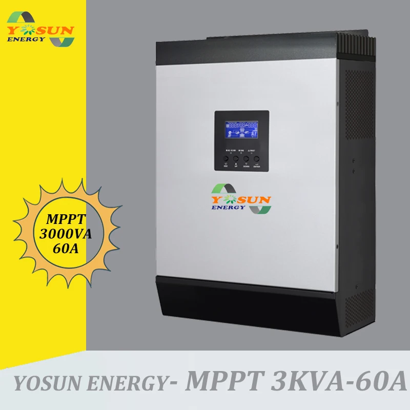 60A MPPT солнечный инвертор 3Kva 2400W Off Grid Inverter 48Vdc 220Vac Гибридный немодулированного