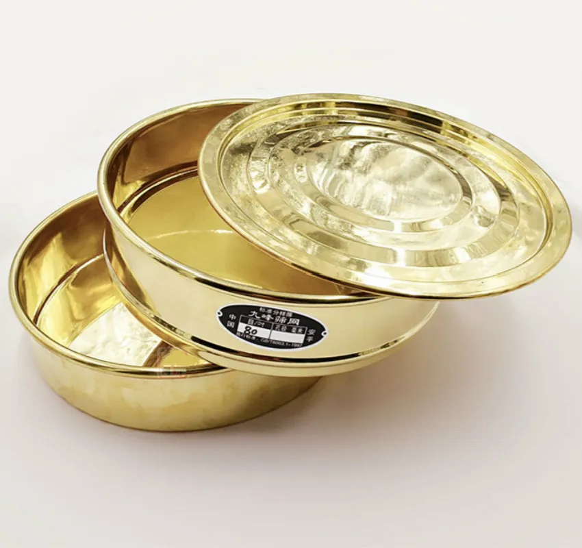 Крышка и лоток для тестового сита диам. Медная крышка дно лабораторного отбора