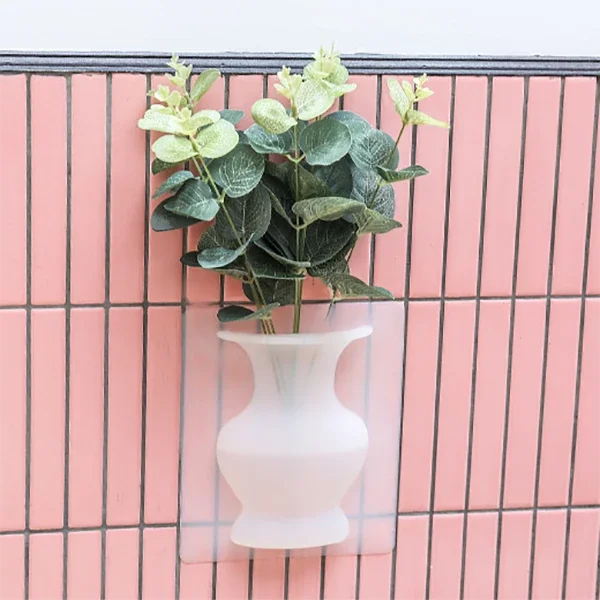 Ваза в скандинавском стиле силиконовый липкий настенная ваза холодильник