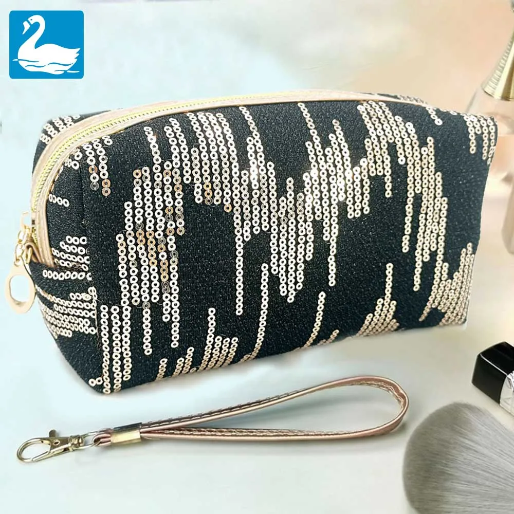 

Women'S Cosmetic Bag Sequins Makeup Bag Neceser Make Up Bag Pouch Wash Toiletry Bag Travel Organizer Case Mujer Bolsas