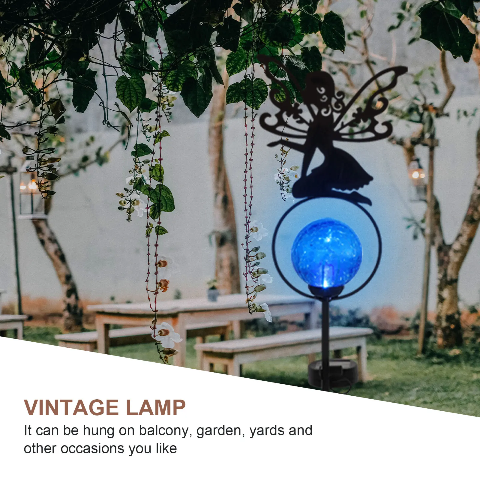

1pc Outdoor Delicate Decorative Waterproof Solar Garden Lamp Solar Light Landscape Lamp