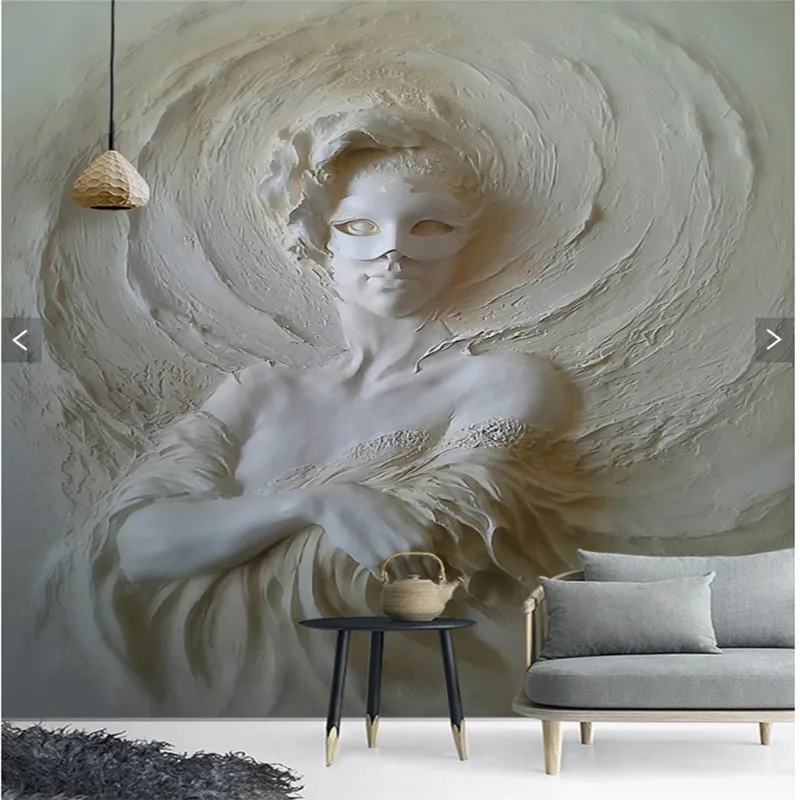 Пользовательский 3D стереоскопический тисненый серый маска красота фото