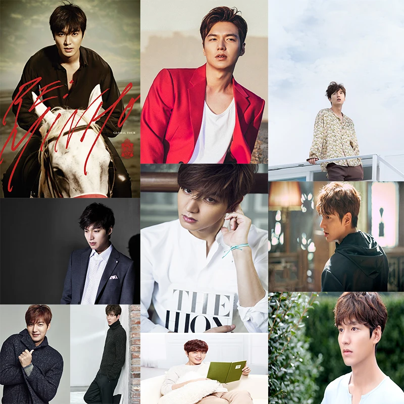 Высококачественный Печатный Lee MinHo знаменитый Корейский мужской Звездный белый картонный плакат настенные наклейки домашний бар Плакаты Декор 42*30 см