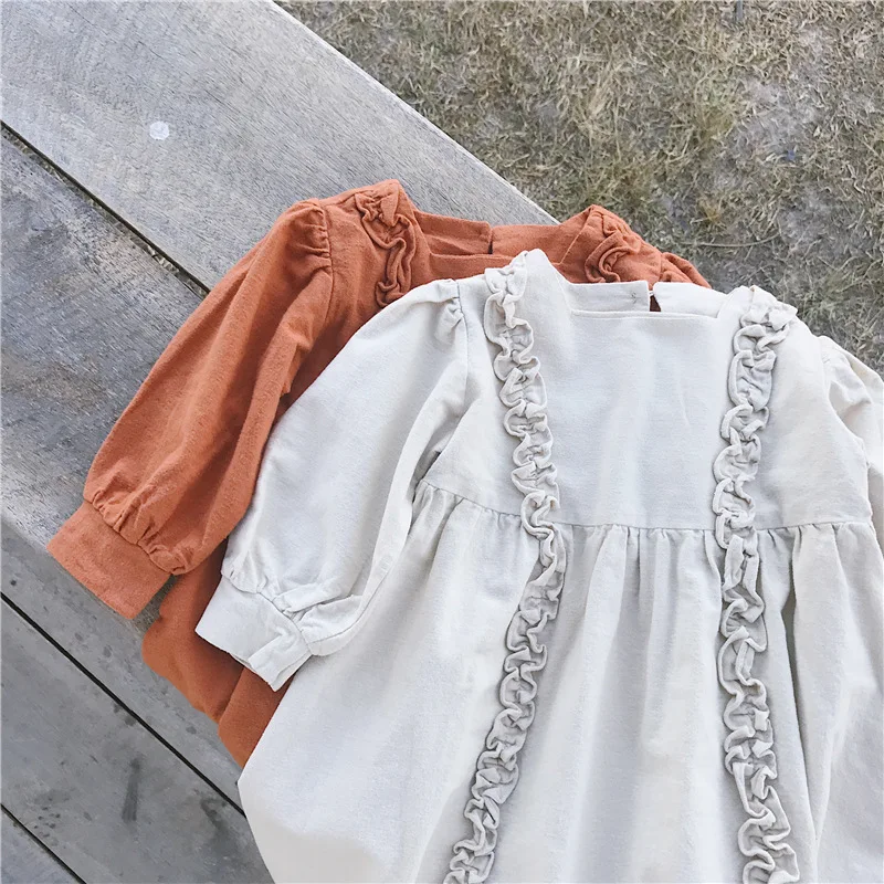 2020 весеннее платье принцессы в Корейском стиле для маленьких девочек с пышными