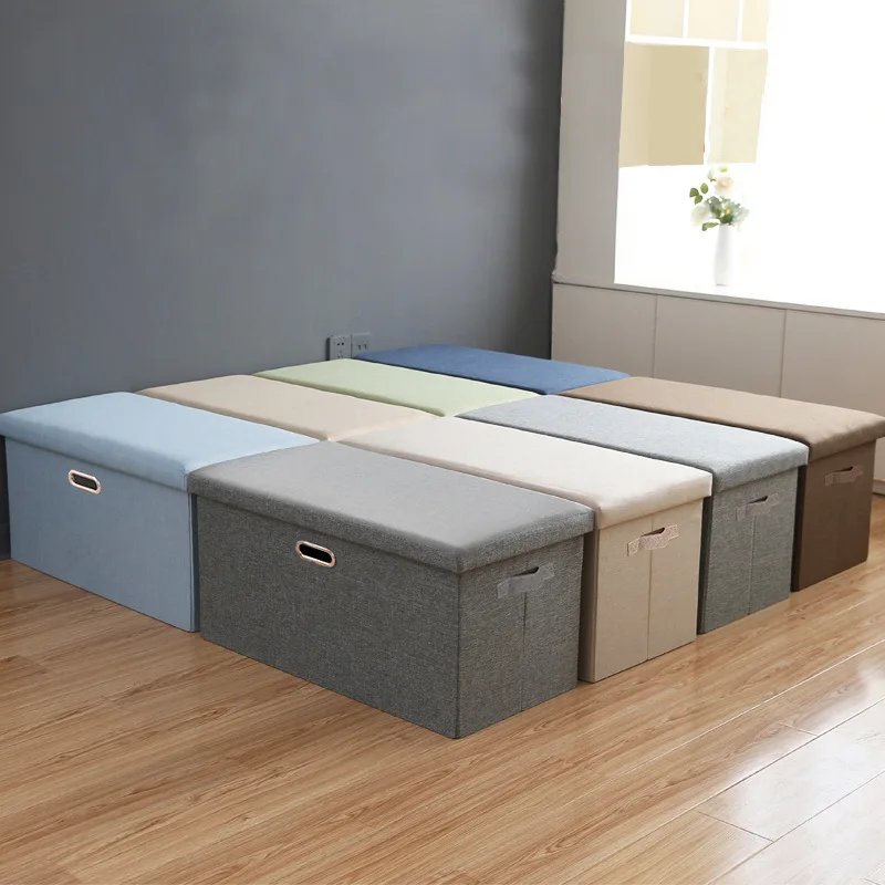 

Underwear storage box, cloth art, cotton, linen, foldable heaven and earth cover, Japanese-style home,clothes storage box