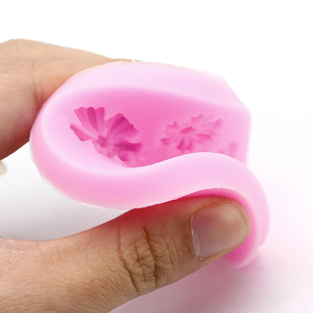 

3D Flower Silicone Molds Fondant Craft Cake Candy Chocolate Sugarcraft Ice Cream Pastry Baking Tool Soap Mold Cake Decorator NEW