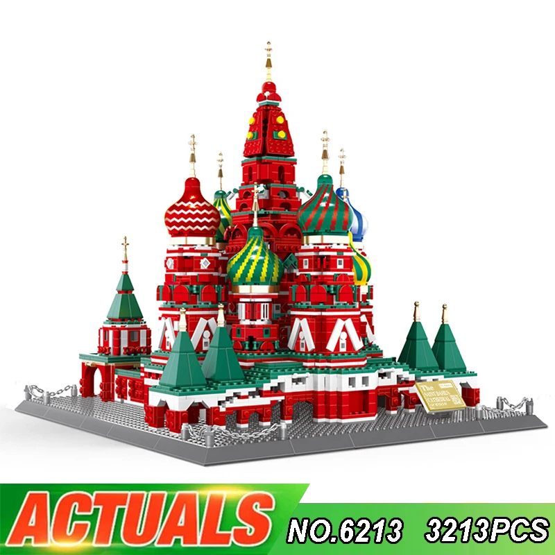 

Wange 6213 российский Московский василовый кафедра мировая архитектура Коллекционная версия маленькие блоки игрушки для детей