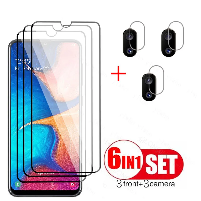 

Закаленное стекло для Samsung Galaxy A20 полное покрытие объектива пленка стекло на sansung galax A20 Samsung A20 A 20 Защитное стекло для экрана