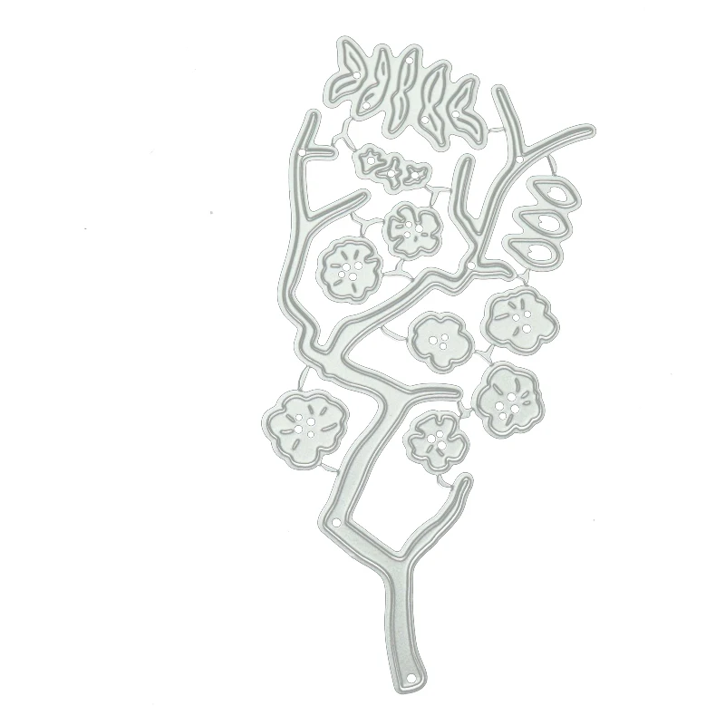 

Branch Leaves Flowers New Design Metal Cutting Dies Craft Stencil Scrapbooking Handmade Card Make Shape Album Decoration Model