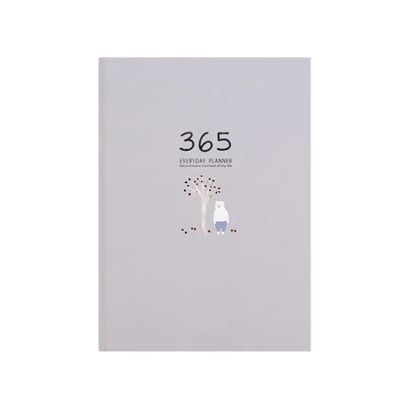

Cute Stationery Notebook 365 Planner Weekly Monthly Daily Diary Planner Notebooks Journals Business Office School Supplies K3KE