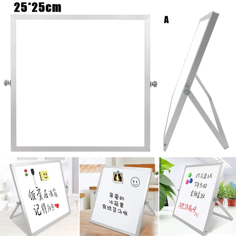 

Double-sided Magnetic Desktop Message Board Lightweight Whiteboard Home Office can CSV