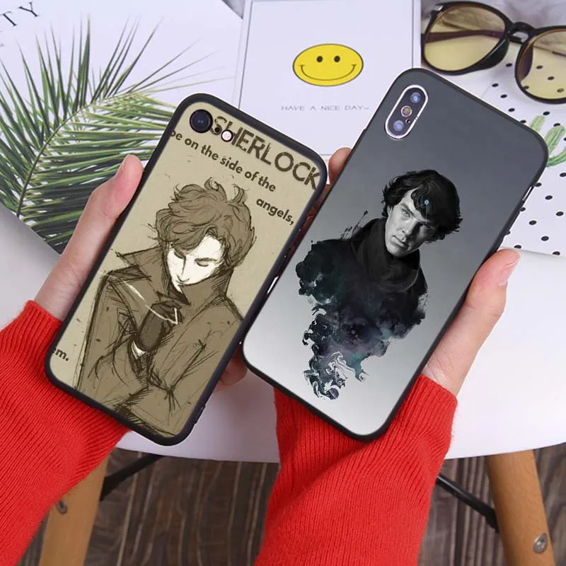 Чехол Шерлок Холмс для iPhone 7 11 pro max XR X 6S 8 XS MAX 6 plus SE 5S Прозрачный мягкий силиконовый