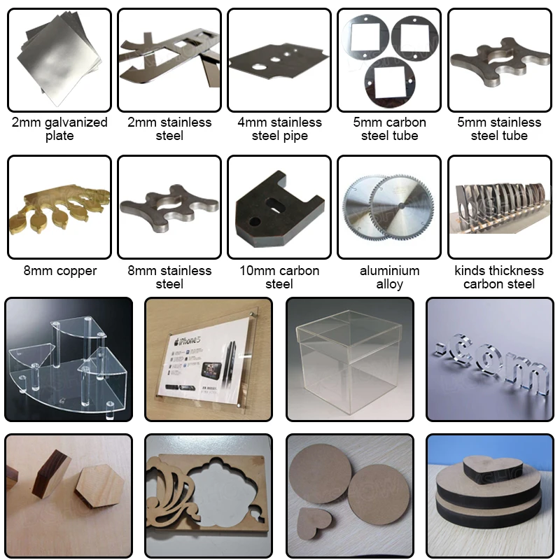 Factory sale Mixed laser Cutting Machine for Acrylic Stainless Steel | Инструменты