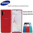 Чехол для Samsung Note10 Plus, оригинальный мягкий чехол из жидкого силикона для Samsung Galaxy Note10 Plus Note 10 +, чехол