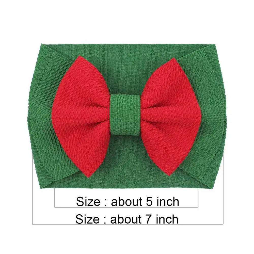 20 шт./лот новинка 5 дюймов Рождественская повязка на голову с бантом бант для