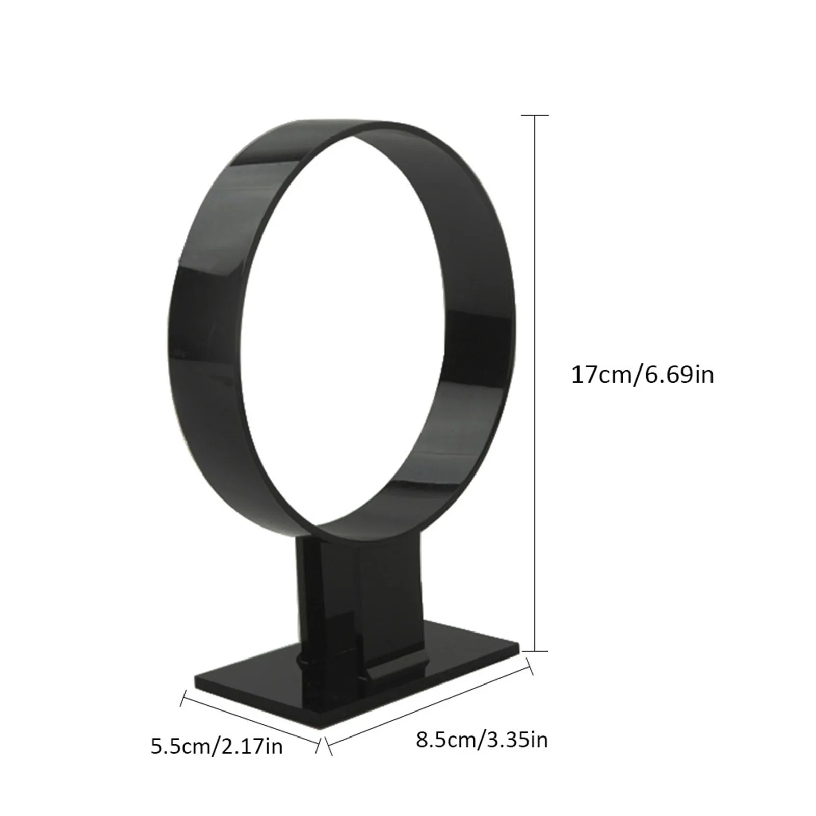 

Acrylic Headband Holder Hair Accessories Hair Band Headgear Display Stand Black Jewelry Holder Household Storage Display Stand