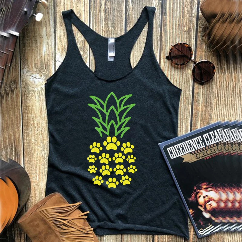 

Tanks Hakuna Moscato Tank Ally Day Top Mama Summer Print Aloha Beach Pineapple White Tops Woman Tee Drop Shipping