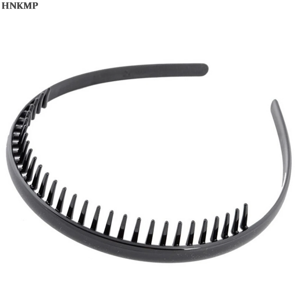 

1 Pc Fashion Mens Women Unisex Black Wavy Hair Head Hoop Band Sport Headband Hairband Hair Accessories