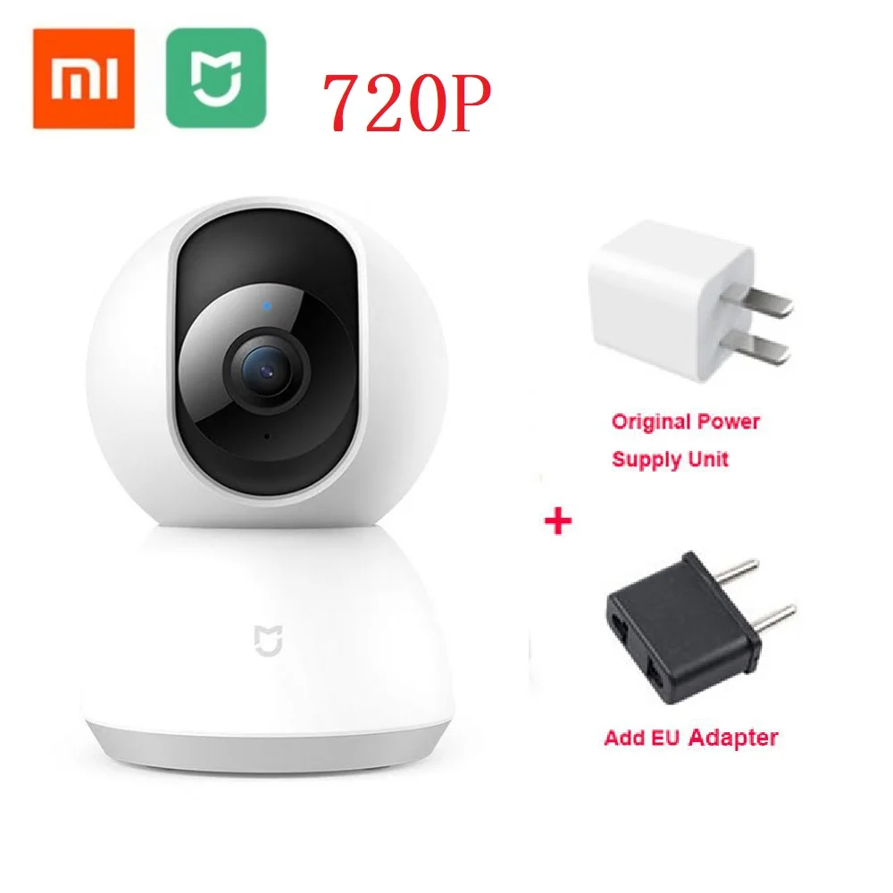 B add EU Смарт-Камера Mijia xiaobay, веб-камера 1080P HD, Wi-Fi, панорамирование, ночное видение, 360 угол обзора, видео камера, Радионяня - Цветной: B add EU