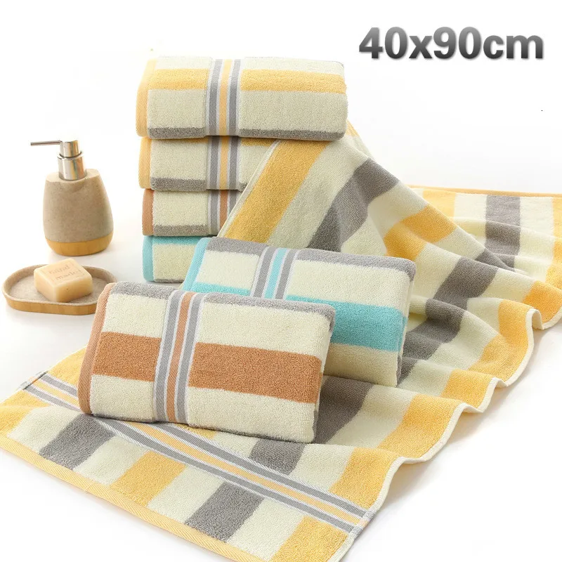 

Color Striped High Quality Cotton Washcloth Hotel School Sauna Bathrobe Beach Sun Large Towel Gym Yoga Sweat Towel Couple Gift