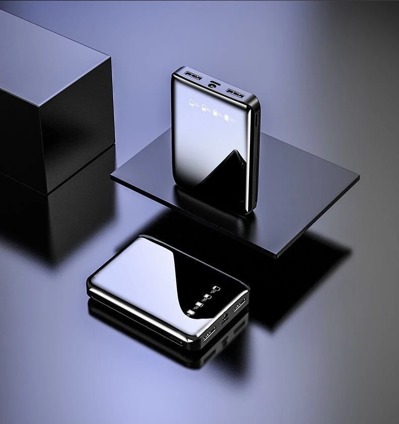 Mi ni power Bank 20000 мАч двойной USB mi power Bank для Xiao mi 8 iPhone9 быстрое зарядное устройство с двумя портами Usb внешний аккумулятор портативный
