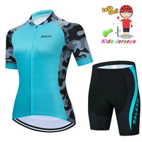 2022 summer girl breathable cycling clothing children bike jerseys shorts sets bicycle top ropa ciclismo girls mtb shirts suit