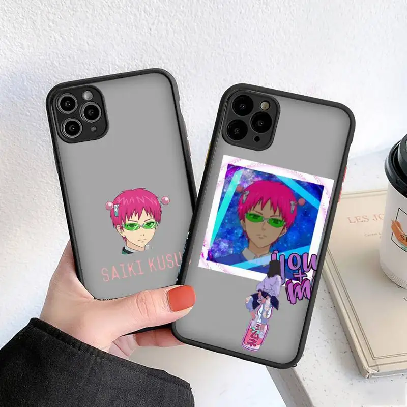

The Disastrous Life of Saiki K Saiki Kusuo Phone Case For iphone 12 11 8 7 plus mini x xs xr pro max matte transparent cover