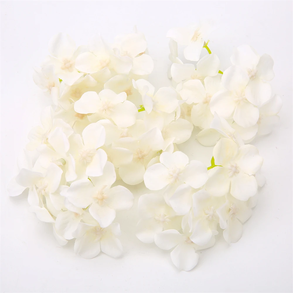 Искусственные цветы гортензии, 10 шт., шелк
