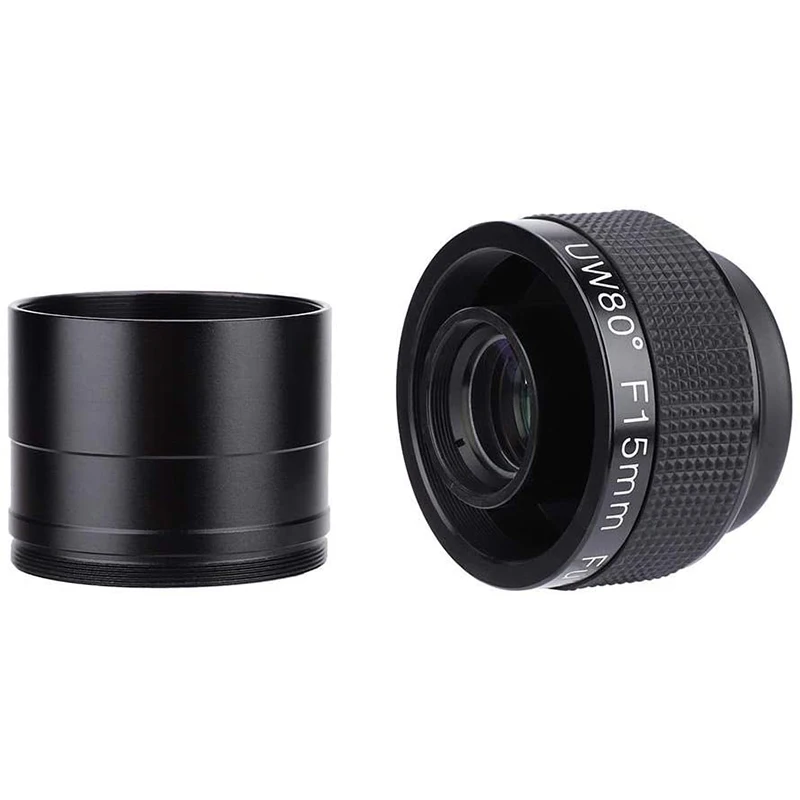 

Telescope Eyepiece 2Inch F15mm UW80 Ultra Wide Angle 80-Deg Ultra Wide Angle FMC Eyepiece for Astronomical Telesco