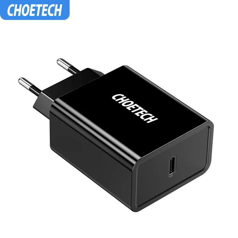 CHOETECH быстрое зарядное устройство usb type C 18 Вт PD для мобильного телефона iPhone 11 Pro Max X