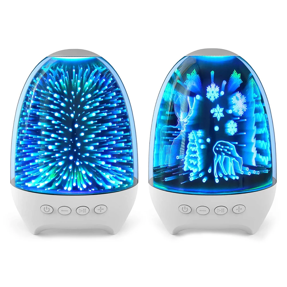 

Rechargeable Car Speaker Loudspeaker LED Dazzling Night Light Bluetooth-Compatible Rechargeable Wireless Speakers
