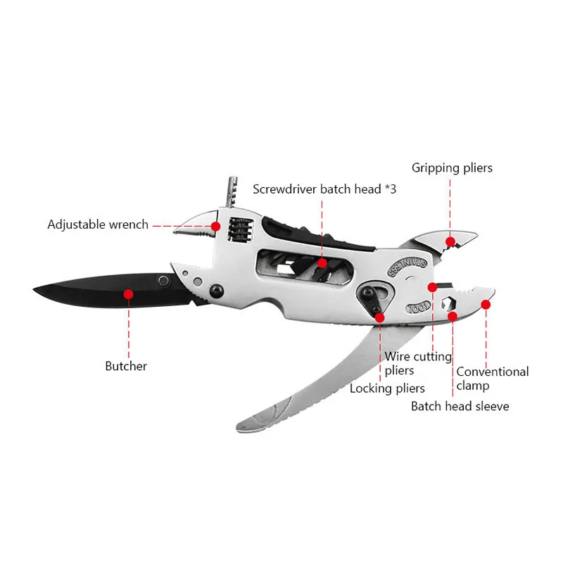 Уличный Мультитул плоскогубцы карманный нож набор отверток регулируемый