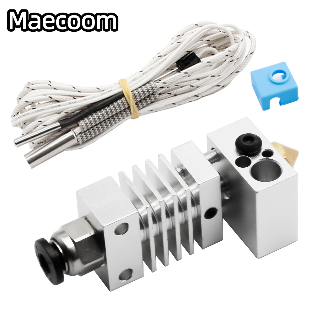 

Hotend Extruder Kit Long Distance V6 Extrusion 12V/24V 50W J-head Heat Break Throat 1.75mm for Ender 3 CR10 CR-10S Printer