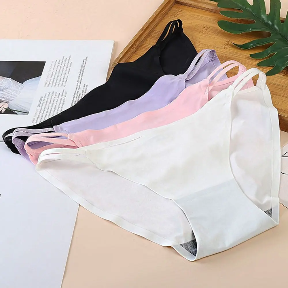 Женские летние брифы-бикини соблазнительные хлопковые дышащие сексуальные