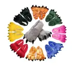 Тапочки кигуруми с единорогом для детей и взрослых; кроссовки с рисунком из мультфильма; зимняя Пижама-комбинезон; теплые домашние Тапочки