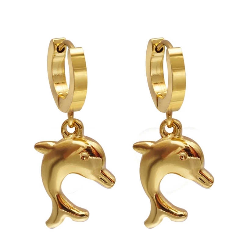 Новые трендовые серьги кольца в стиле панк рок хип хоп золотого/серебряного