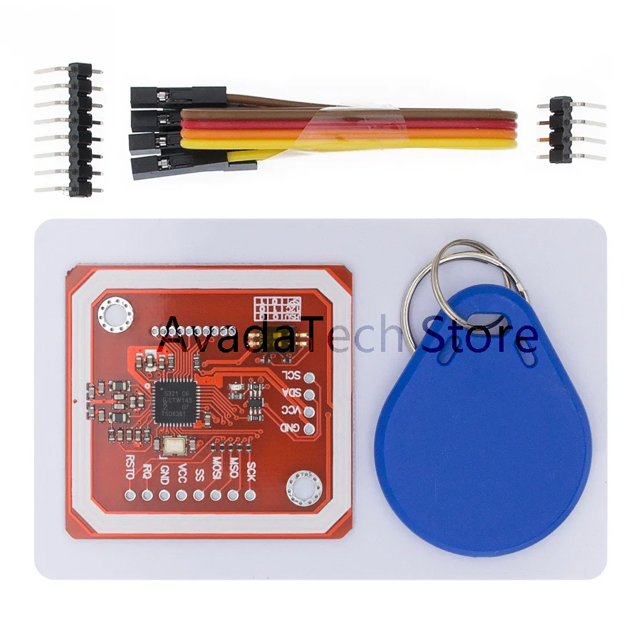 

NFC RFID беспроводной модуль PN532, 1 комплект, устройство считывания записей, режим IC S50, печатная плата, комплектация I2C IIC SPI HSU
