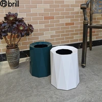 creative large waste bin household bedroom living room business simple luxury trash can home office storage poubelle de cuisine