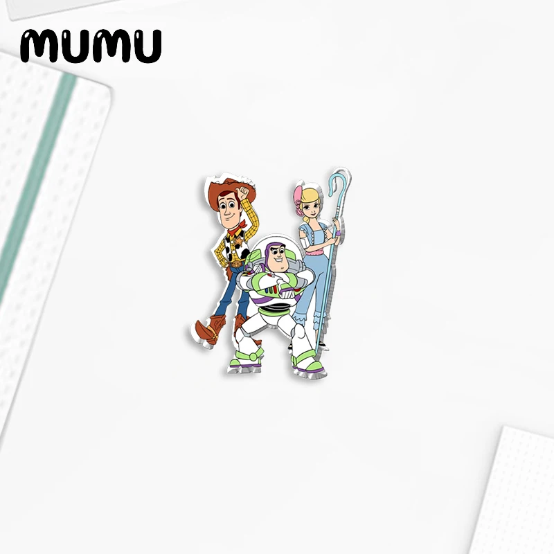 2021 New Toy Story Lapel Pin Woody Buzz Lightyear Acrylic Brooches Handmade Epoxy Jewelry Shirt Bag Badge | Украшения и