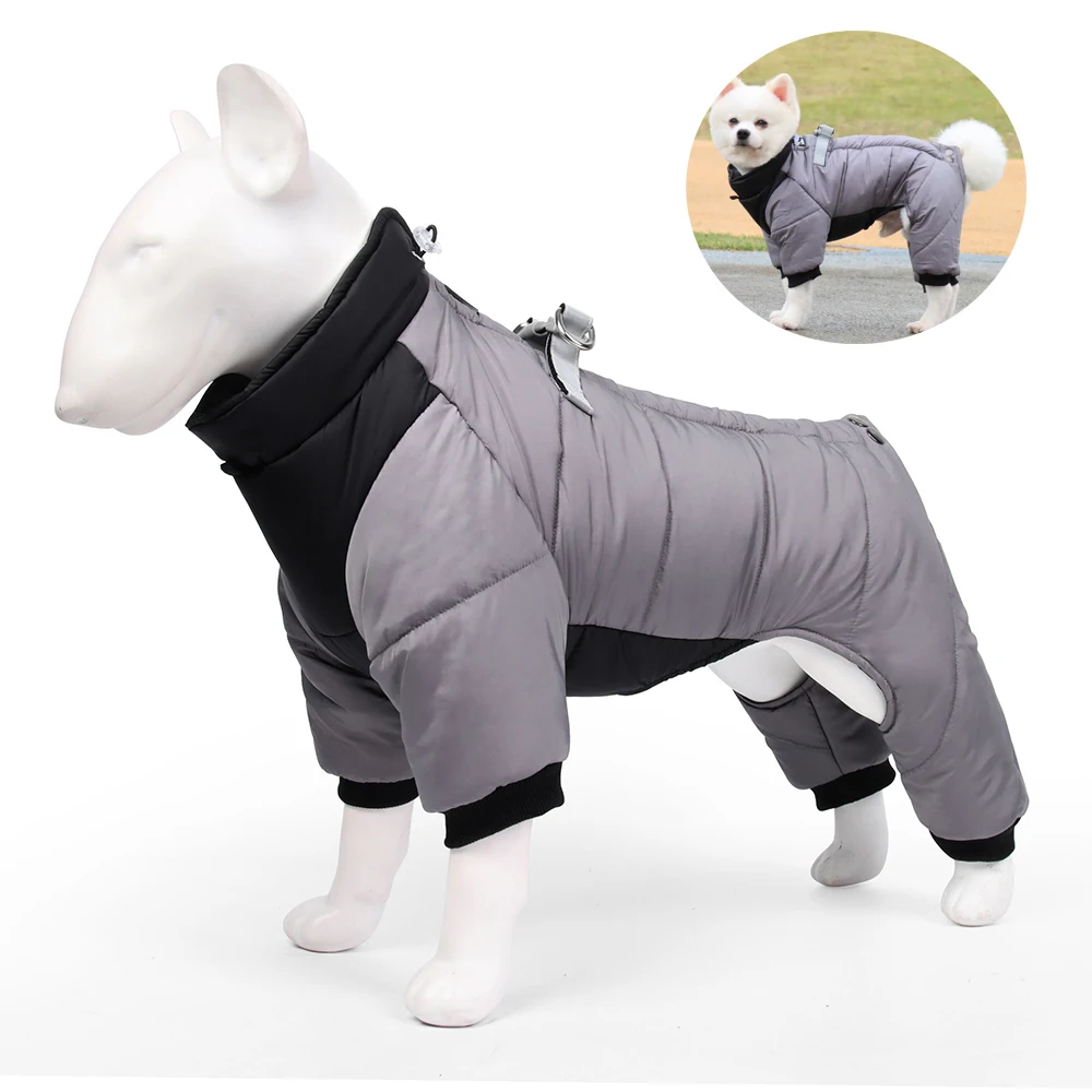 

Dog Winter Clothes Thicken Warm Dog Coat Down Jacket Puppy Coat Waterproof Suit Reflective Pet Clothing For Small Medium Dogs