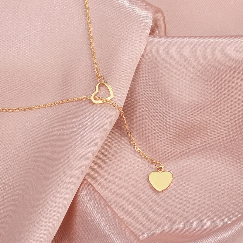 

BICUX New Vintage Tiny Heart Choker Necklace For Women Gold Chain color Love Star Necklace Pendant Design Necklace Jewelry Gift