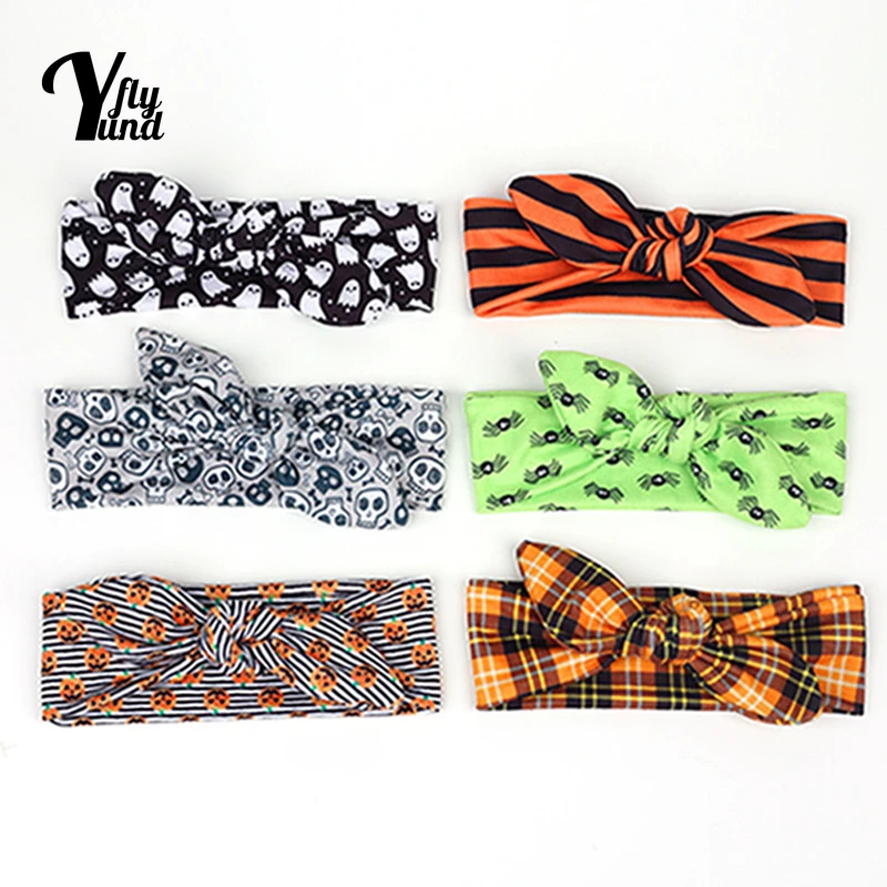 

Yundfly 1 PCS Toddler Fashion Cartoon Print Bunny Ears Elastic Headband Children Headwear Hair Accessories Halloween Decoration